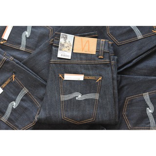 Nudie Jeans ของแท้ Lean Dean Dry Ecru Embo