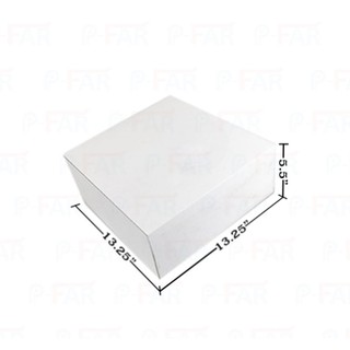 กล่องเค้ก 5 ปอนด์ ขนาด 13.25x13.25x5.5 นิ้ว ไม่เจาะ (50 ใบ) MP029_INH109