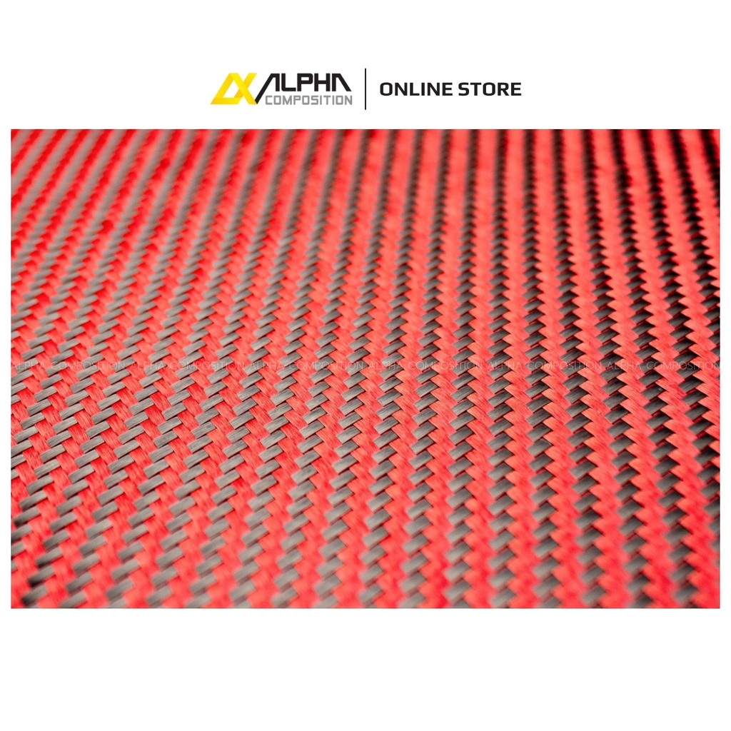 ผ้าคาร์บอน-เคฟลาห์-ดำ-แดง-ลาย-2-245-กรัม-100x150-ซม-alpha