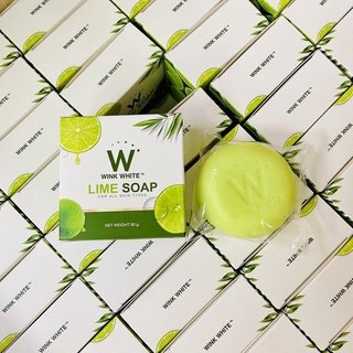 W WInk White LIme Soap วิงค์ไวท์ สบู่มะนาว 80 กรัม