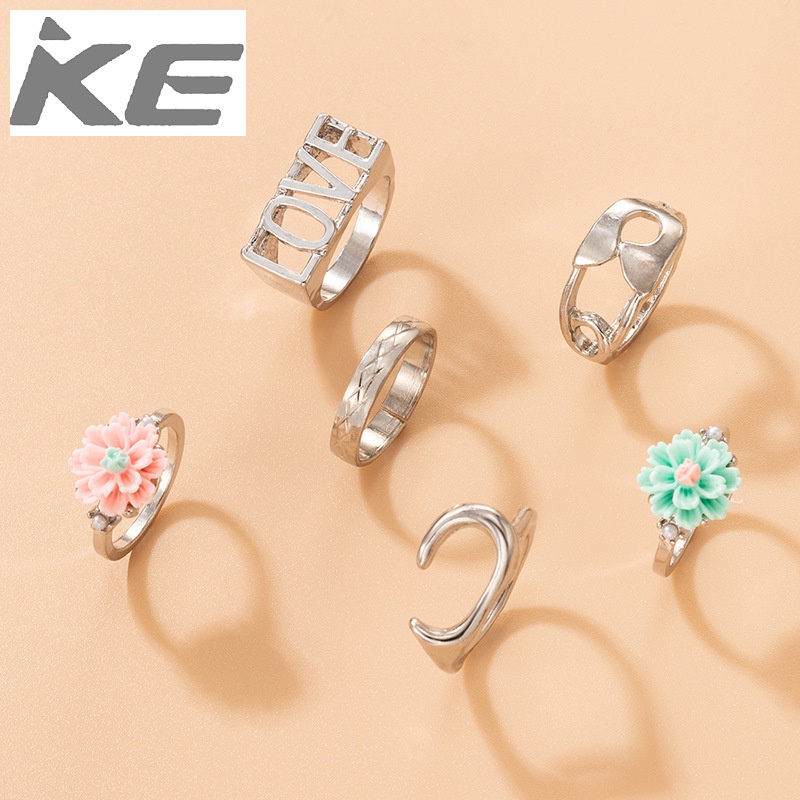 hand-jewelry-combination-ring-irregular-geometric-flower-letter-love-ring-6-piece-set-for-girl
