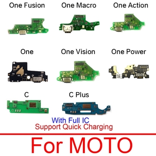 บอร์ดชาร์จ Usb Jack Port สําหรับ Motorola Moto One