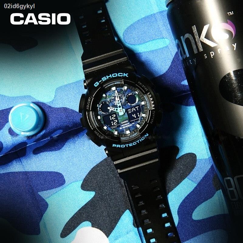 casio-g-shock-นาฬิกาข้อมือผู้ชาย-สายเรซิ่น-รุ่น-ga-100b-4a-สีแดง