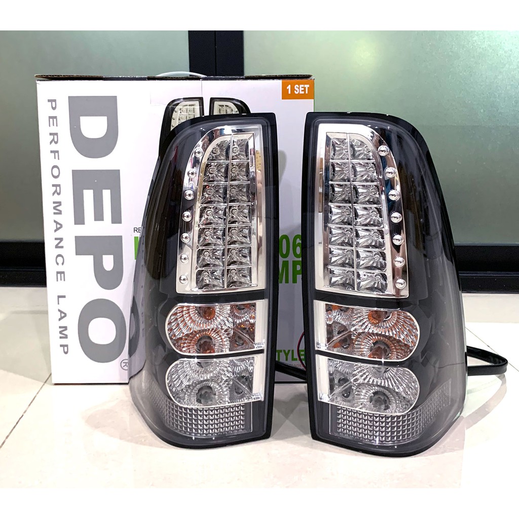 depo-ไฟท้าย-ไฟท้ายแต่ง-led-isuzu-d-max-dmax-ดีแมค-2006-2007-2008-2009-2010-2011-ดำใส-led