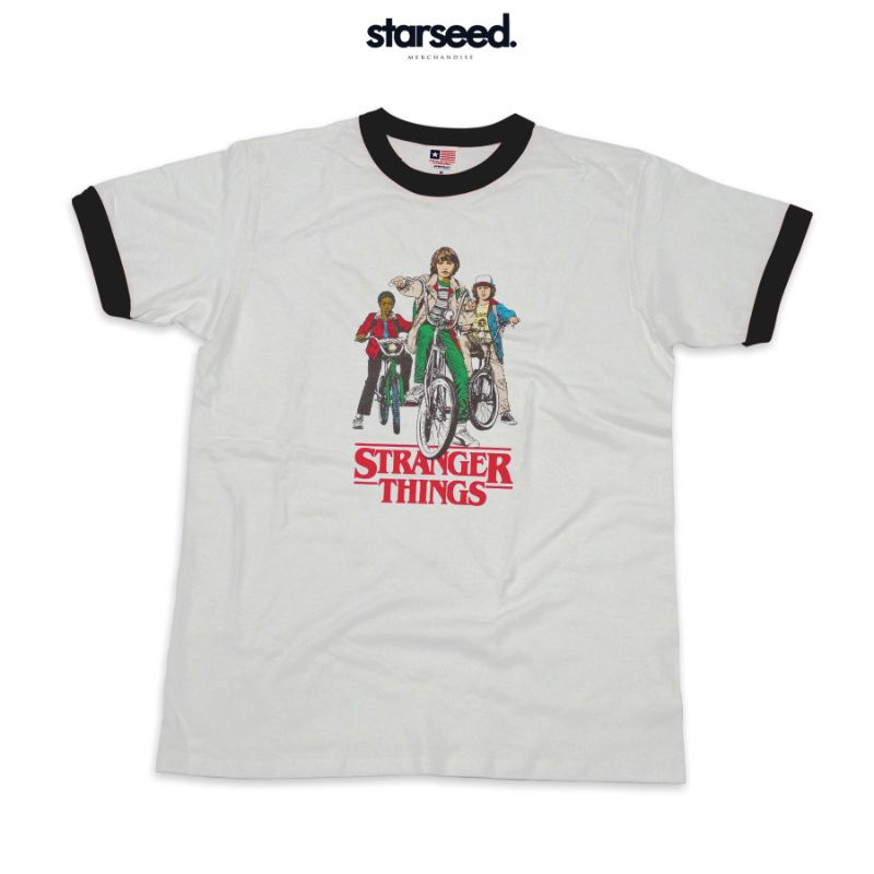 STRANGER THINGS (BIKE) - เสื้อยืด RINGER | Shopee Thailand