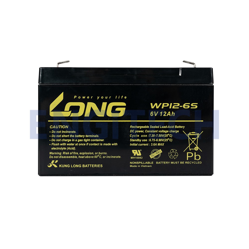 long-แบตเตอรี่-แห้ง-wp12-6s-6v-12ah-vrla-battery-แบต-สำรองไฟ-ups-ไฟฉุกเฉิน-รถไฟฟ้า-ตาชั่ง-ประกัน-1-ปี