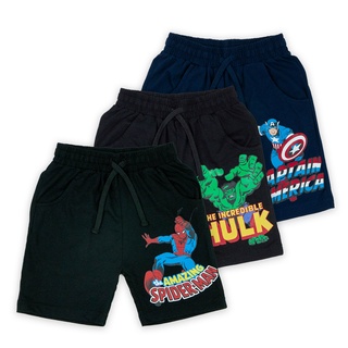 Marvel Boy Shorts - กางเกงขาสั้นเด็กผู้ชายลายมาร์เวล สินค้าลิขสิทธ์แท้100% characters studio