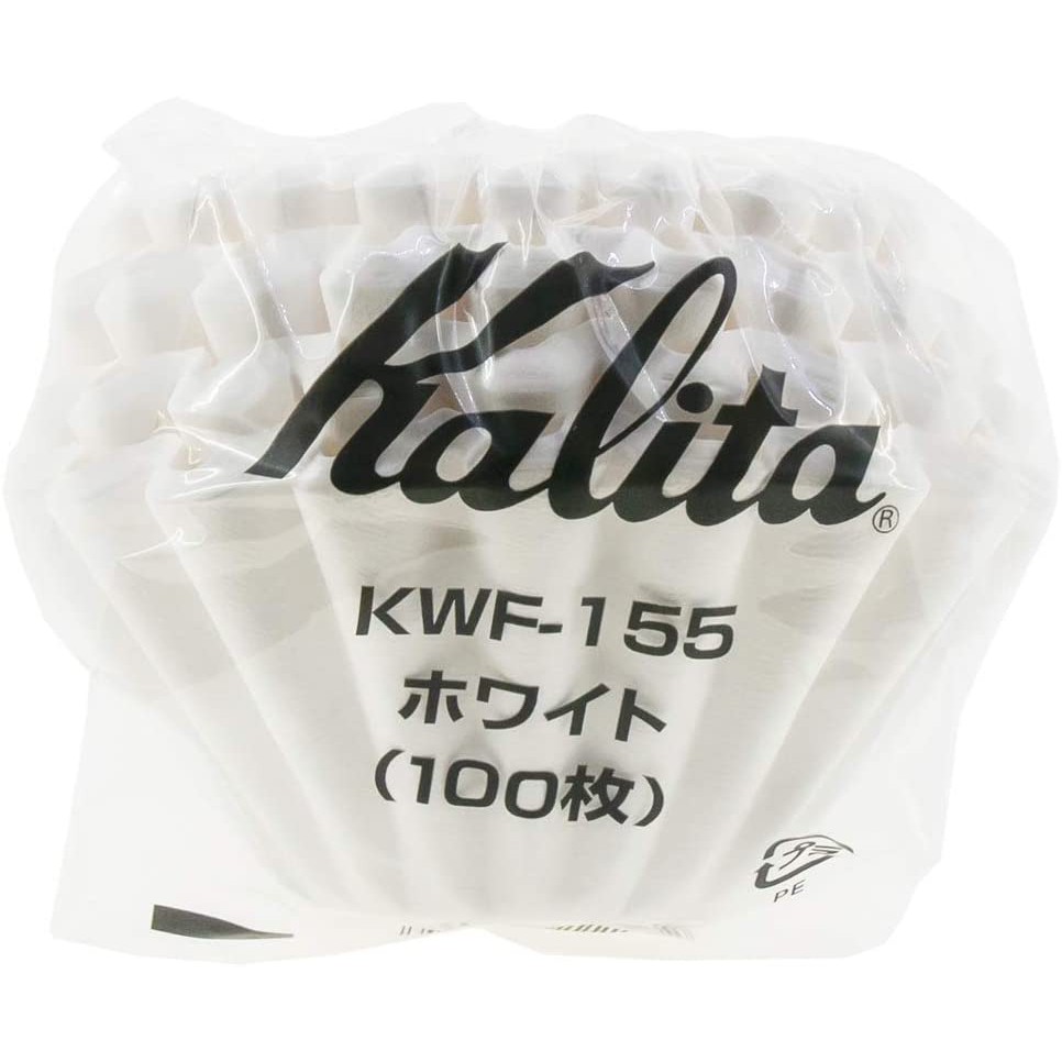 kalita-wave-paper-filter-กระดาษสำหรับดริปและกรองกาแฟแบบเวฟ-ถุง-100-ชิ้น