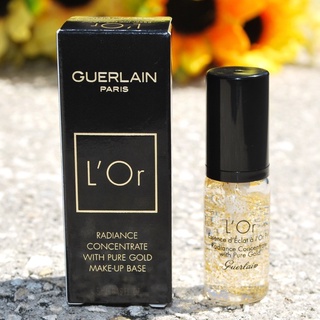 GUERLAIN L Or Radiance Concentrate with Pure Gold Makeup Base ขนาดทดลอง 5ml.ทักแชทเเม่ค้าก่อนสั่งซื้อนะคะเผื่อสินค้าหมด