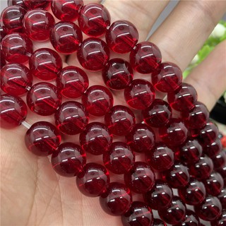 ภาพขนาดย่อของภาพหน้าปกสินค้าWine Red Crystal Beads ไวน์แดงคริสตัลลูกปัด 4-12 มิลลิเมตรรอบธรรมชาติหลวมหินลูกปัด Diy สำหรับเครื่องประดับ จากร้าน wenwo.th บน Shopee ภาพที่ 2