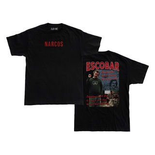 เสื้อยืดโอเวอร์ไซซ์ พิมพ์ลาย Narcos Pablo Escobar สไตล์วินเทจS-5XL