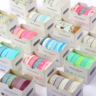 5Pcs/Set Washi Masking Tape Solid Color for Scrapbooking DIY Decorative