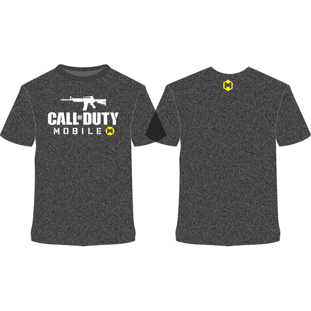 เสื้อยืดคอกลม-call-of-duty-mobile-logo-codm-สีดำ