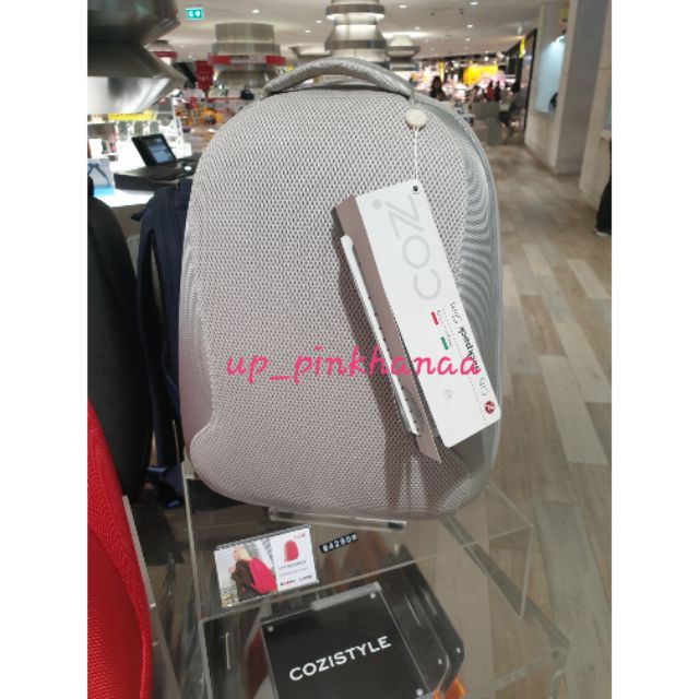 กระเป๋าเป้ กันขโมย Cozi city backpack Slim anti thief สีเงิน เป้สะพาย ...