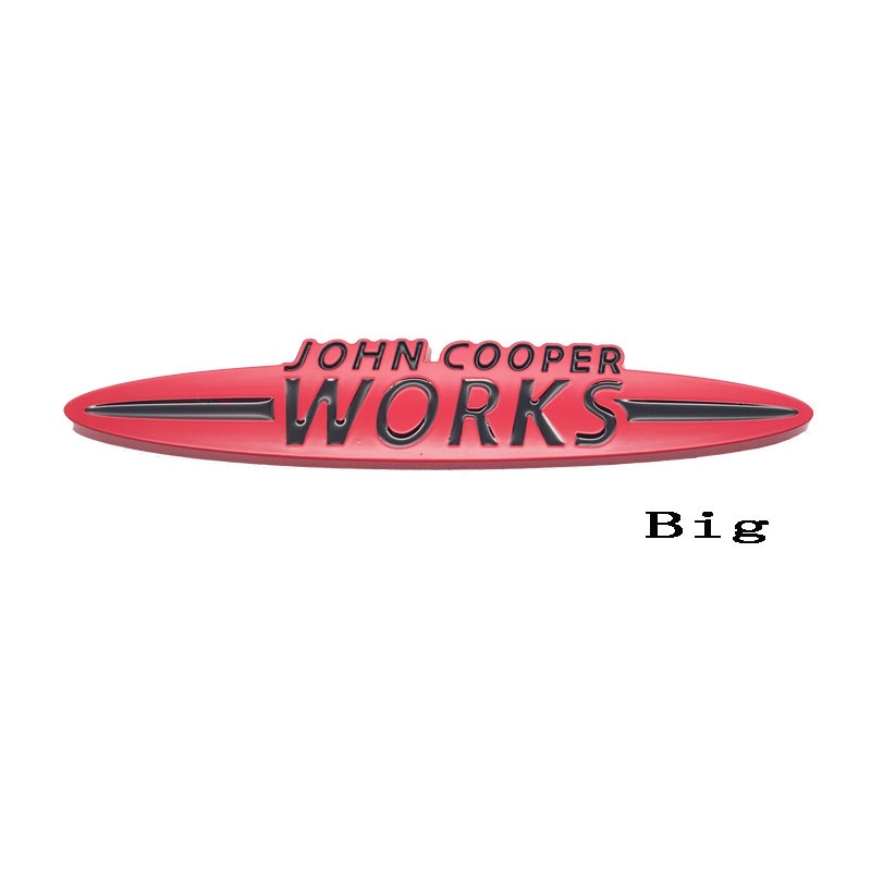 สติกเกอร์ตราสัญลักษณ์-3d-สําหรับติดกระจังหน้ารถยนต์-mini-cooper-s-john-cooper-works-logo-r50-r52-r53-r55-r56-f54-f55-f56-f60