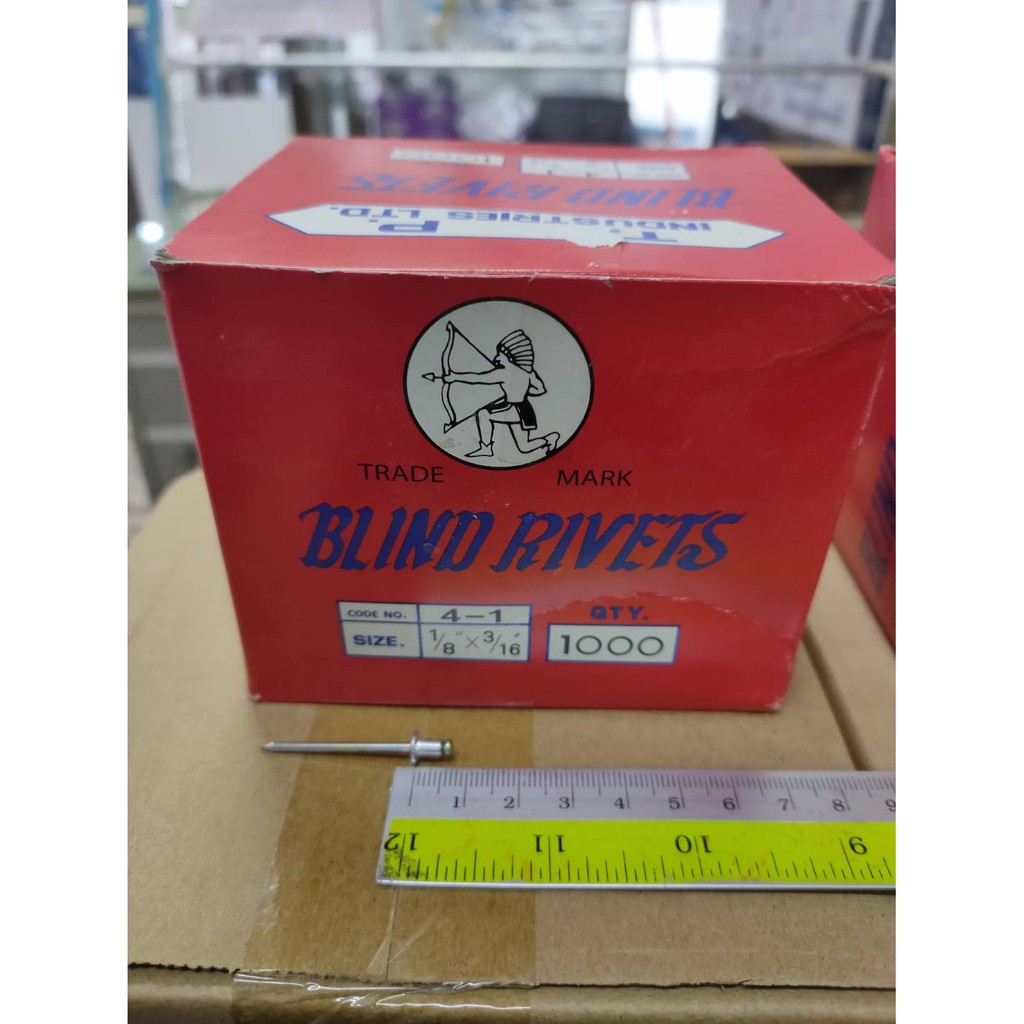 ภาพหน้าปกสินค้าตะปูยิงมิเนียม ตราคนป่า BLIND RIVETS จากร้าน tiankuangglass_ubon บน Shopee