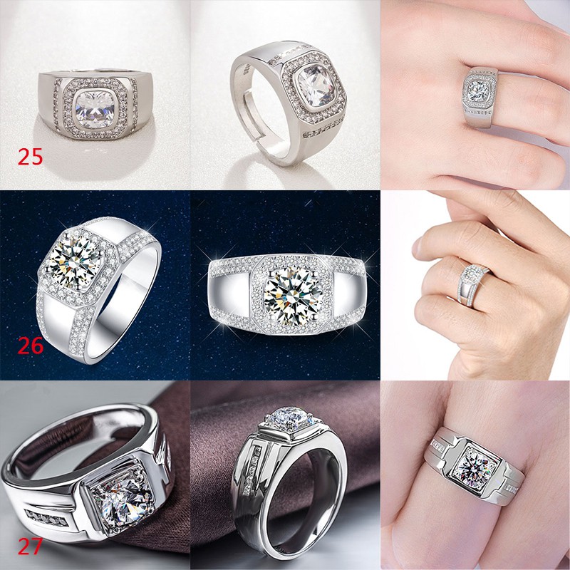ภาพสินค้าAIFEI 50รูปแบบเงิน925ต้นฉบับแหวนครอบงำผู้ชายแหวนผู้ชายแหวนเงิน -S1 จากร้าน aifeijewelry.th บน Shopee ภาพที่ 7