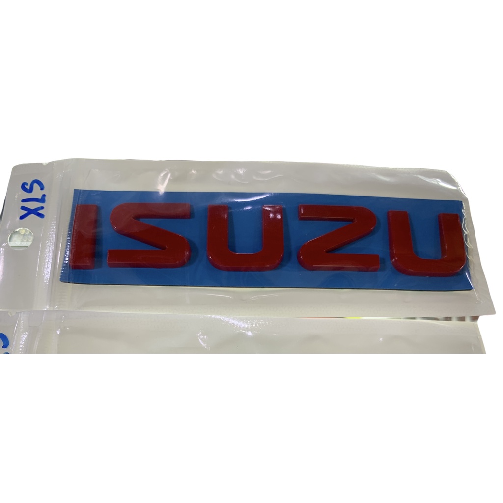 new-isuzu-dmax-mux-อักษร-แยก-ฝาท้าย-กระบะ-suv-อิซูซุ-ดีแมกซ์-มิวเอ็กซ์-โลโก้-logo-สีเงิน-แดง-2019-2020-red-silver