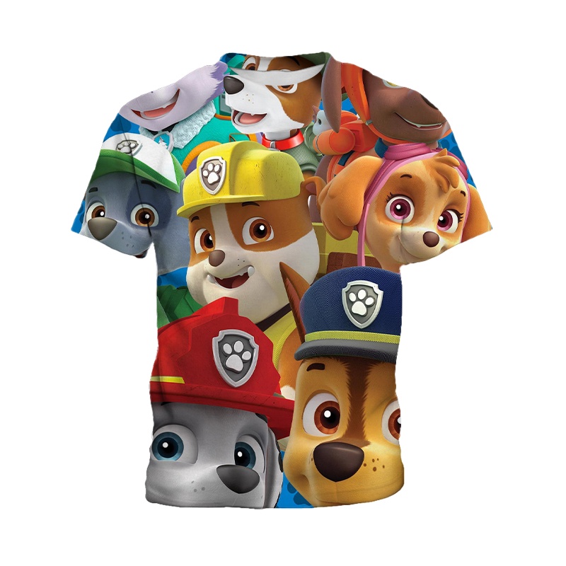 paw-patrol-เสื้อยืดคอกลม-แขนสั้น-พิมพ์ลายการ์ตูนน่ารัก-3d-ใส่สบาย-แฟชั่นฤดูร้อน-สําหรับเด็ก-3-13-ปี