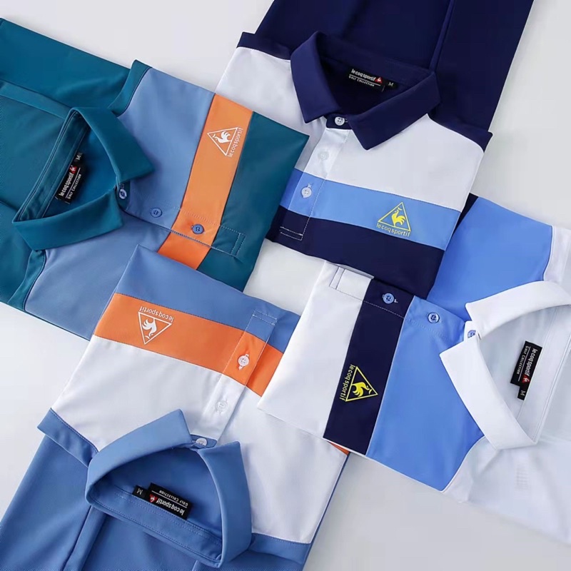 ภาพหน้าปกสินค้าเสื้อกอล์ฟ Men golf shirt lecoq sportif  Japan golf shirt