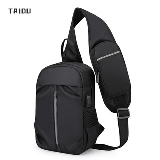 TAIDU กระเป๋าคาดอก ผ้าออกซ์ฟอร์ด ความจุสูง เหมาะกับการเดินทาง และธุรกิจ สําหรับผู้ชาย
