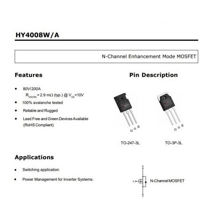 hy4008w-hy4008-power-mosfet-to247-80v-200a-เพาเวอร์-มอสเฟต-power-mosfet-for-power-inverter