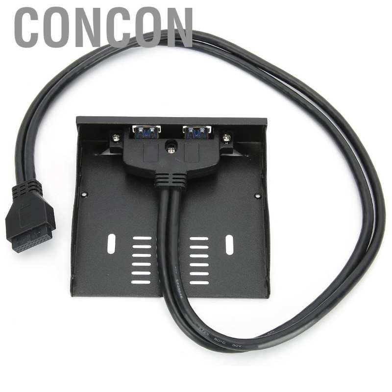 ภาพหน้าปกสินค้าCONCON USB 3.0 Front Panel 3.5Inch 2-Port Hub to 20pin Connector for Floppy Bay Bracket จากร้าน concon.th บน Shopee