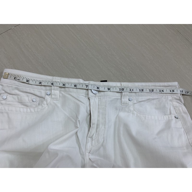 กางเกงยีนส์ผู้หญิง-ขายาว-สีขาว-espada-size-l-เอว-31-นิ้ว