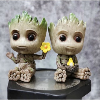 ฟิกเกอร์อนิเมะ Guardians of the Galaxy Flowerpot Tree Man Groot สไตล์ญี่ปุ่น สําหรับตกแต่งบ้าน