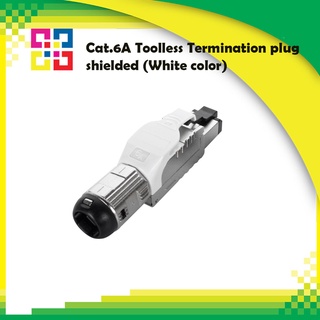 Cat.6A Toolless Termination plug shielded (White color)