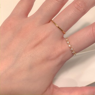 (โค้ด X8SFXJ ลด 20%) A.piece  แหวนเงินแท้ [all silver 925 &amp; 14K gold] crystal ring ราคา/1 วง