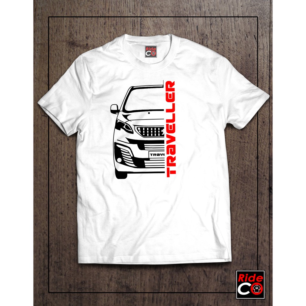 เสื้อสาวอวบ-rideco-เสื้อยืดรถยนต์เปอโยต์ทราเวลเลอร์-2020-ดีไซน์