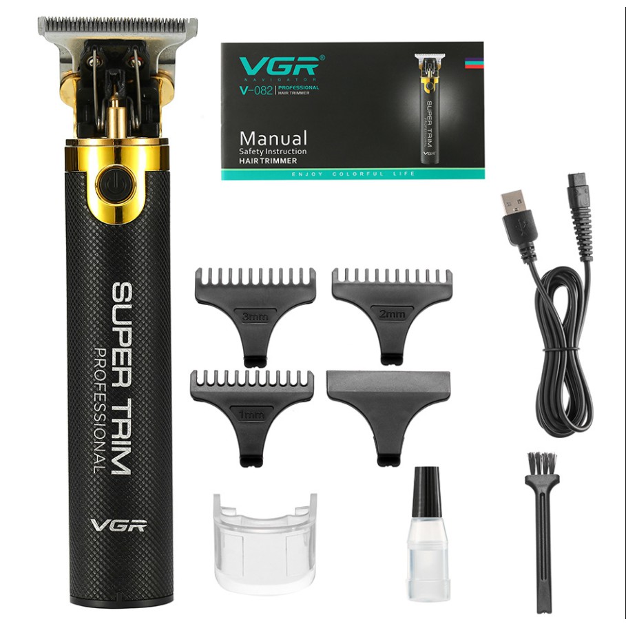 ภาพหน้าปกสินค้าVGR รุ่น V-082 professional hair trimmer ปัตตาเลี่ยนตัดแต่งทรงผม หนวด เครา จอน แบบไร้สาย จากร้าน qiakun บน Shopee