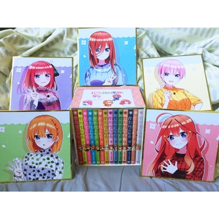 Shikishi anime ชิกิชิอนิเมะเจ้าสาวของผมเป็นแฝดห้า (5 toubun no hanayome) ขนาด 17.5 x 17.5 cm หนา 2 mm ขอบทอง (ชุดที่ 2)