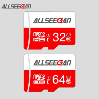 สินค้า ALLSEECAN 2PC เมมโมรี่การ์ด 64GB และ ดีที่สุดสำหรับกล้องวงจรปิดทุกชนิด TF Memory Card MEM24