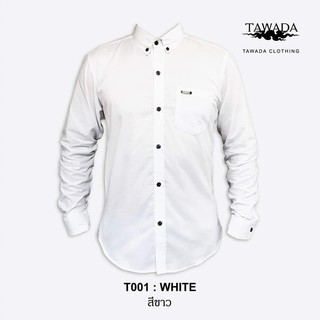 ภาพหน้าปกสินค้าTAWADA T001 เสื้อเชิ้ต สีขาว Oxford Slimfit ที่เกี่ยวข้อง