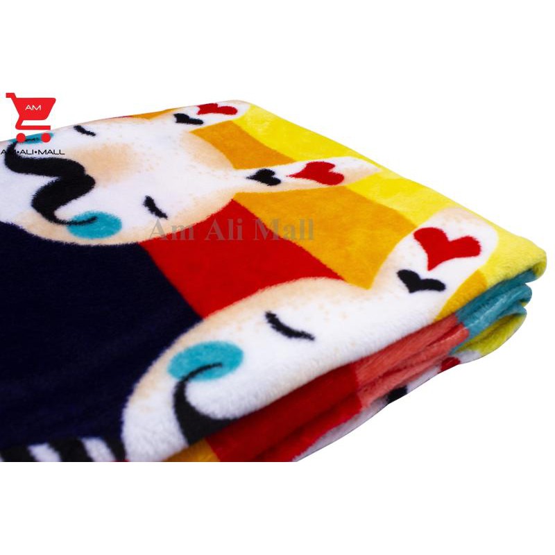 am-ali-mall-nano-blanket-ผ้าห่ม-ผ้าห่มนาโน-ผ้าห่มลายกระต่ายน่ารัก-ผ้าห่มเนื้อหนานุ่มฟู-ผืนใหญ่อุ่นสบาย-ลายกระต่ายอินเลิฟ