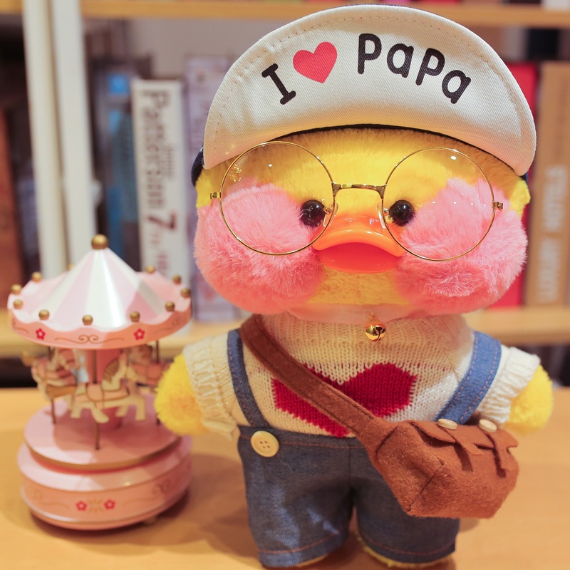 พร้อมส่ง-ตุ๊กตา-lalafanfan-duck-duck-เป็ดขาวล้วน