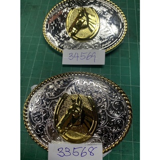 หัวมอนทาน่าคาวบอยขนาด10ซมสีเงินขอบทองเกรดA+เบรนด์GUNS-N-ROSES