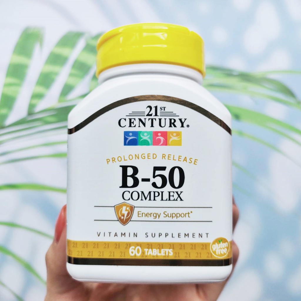 วิตามินบีรวม B-50 Complex 60 เม็ด (21st Century) | Shopee Thailand