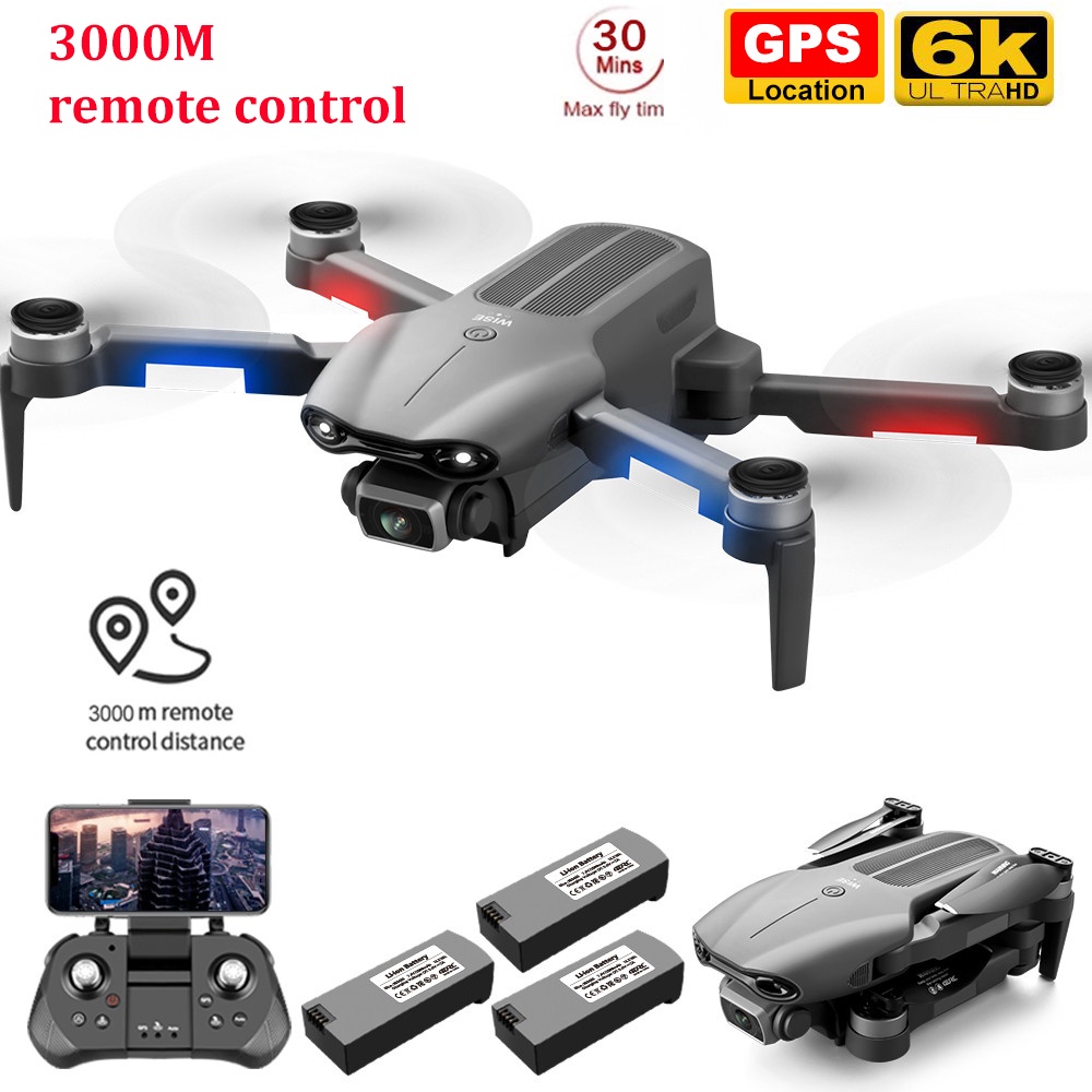 ภาพหน้าปกสินค้า2022 NEW drone F9 5G WIFI FPV GPS 6K Camera HD Dual ตำแหน่งกล้องไร้แปรงอาร์ซี Drone Gimbal Brushless Quadcopter