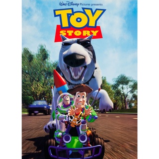 โปสเตอร์หนัง Toy Story ทอย สตอรี่ Movie Poster ภาพติดผนัง ตกแต่งห้อง ตกแต่งบ้าน รูปติดห้อง Woody Buzz Lightyear