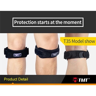 สนับเข่า ซัพพอร์ทเข่า สายรัดเข่ากันกระแทกเข่าSize L/XL TMT Adjustable breathable Knee Patella strap Support Brace Sleeve