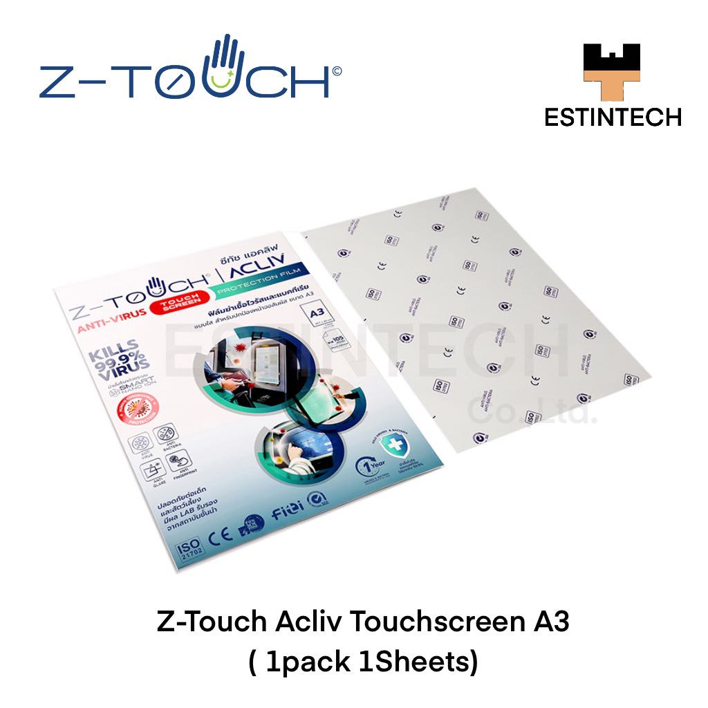 z-touch-แผ่นฆ่าเชื้อไว้รัสและแบคทีเรีย-z-touch-acliv-touchscreen-a3-1pack-1sheets-สำหรับหน้าจอทัชสกรีน