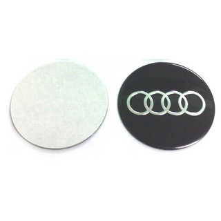 ราคาต่อ 1 ชิ้น สติกเกอร์อลูมิเนียม AUDI ขนาด 59mm.(5.9cm.) สติกเกอร์ แบนเรียบ