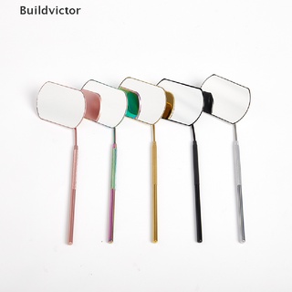 【Buildvictor】กระจกแต่งหน้า ด้ามจับยาว ขนาดใหญ่ 1 ชิ้น