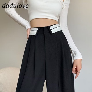 DaDulove💕 New Korean Version Ins Womens Loose Wide Leg Pants High Waist Niche Suit Pants Casual Pants