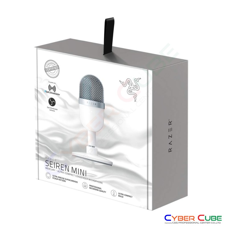 razer-seiren-mini-mercury-white-edition-ultra-compact-streaming-microphone-ไมโครโฟน-ของแท้ศูนย์-synnex