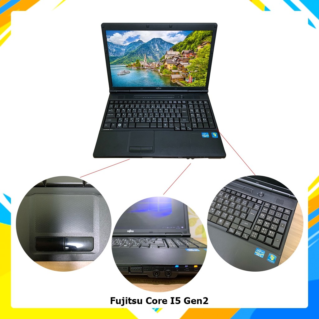 โน๊ตบุ๊คมือสอง-notebook-fujitsu-a561-d-มีคีย์บอร์ดตัวเลข-core-i5-2520m-ram-4gb-รับประกัน-3-เดือน-พร้อมของแถม