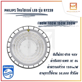 ภาพหน้าปกสินค้า(รุ่นใหม่) PHILIPS UFO HIGH BAY โคมไฮเบย์ ฟิลิปส์ LED 60w 100w 150w 200W  BY239 G4 ที่เกี่ยวข้อง